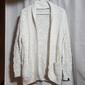 White Knitted Cardigan by Rusty size Small